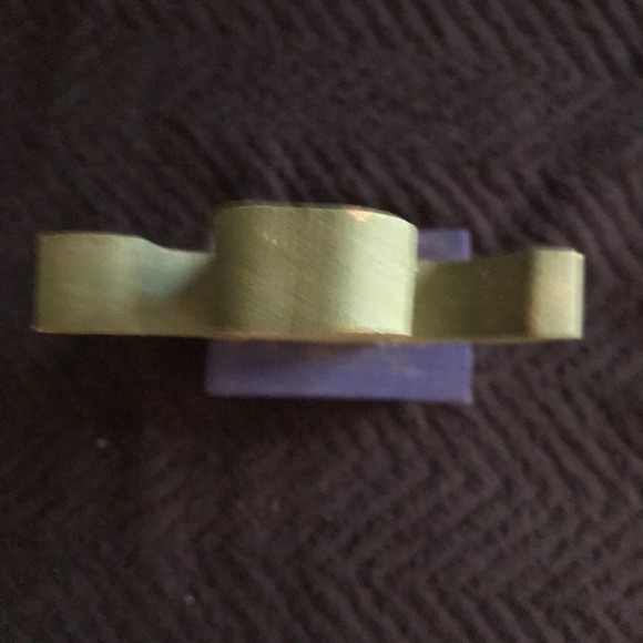 Wooden Cactus Handmade painted Green with Blue Base 8" - Picture 6 of 7